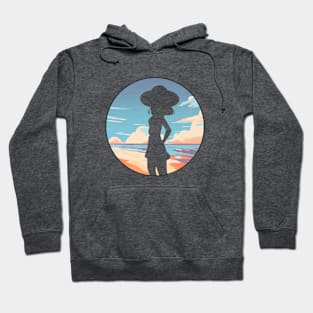 Beach Girl Silhouette Hoodie